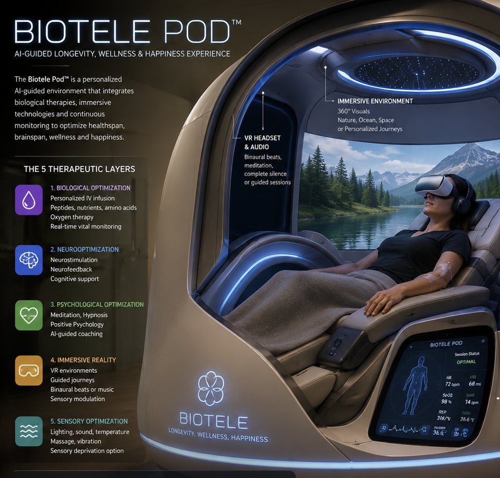 The Biotele Pod™ — five therapeutic layers, vision document