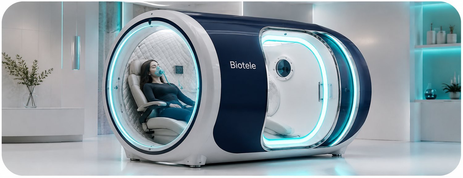 Hyperbaric oxygen in the Biotele capsule — concept.